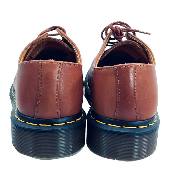 Dr. Martens NEW 1461 Carrara Leather Oxford Shoes in Saddle Tan Men's Size 8 - Picture 6 of 16